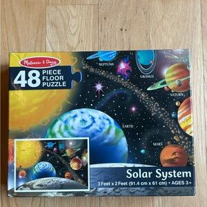 Melissa & Doug Solar System Puzzle - Blue, Black, Green, Orange